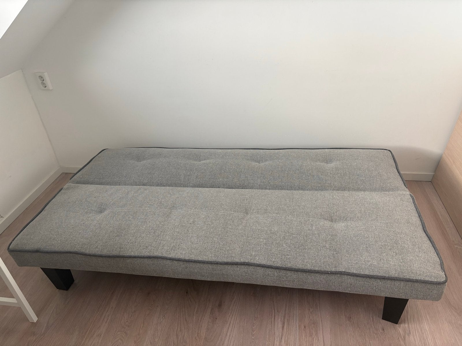 Grijs bedbankje 180x95 cm, Huis en Inrichting, Slaapkamer | Slaapbanken, Gebruikt, Eenpersoons, 180 cm, Grijs