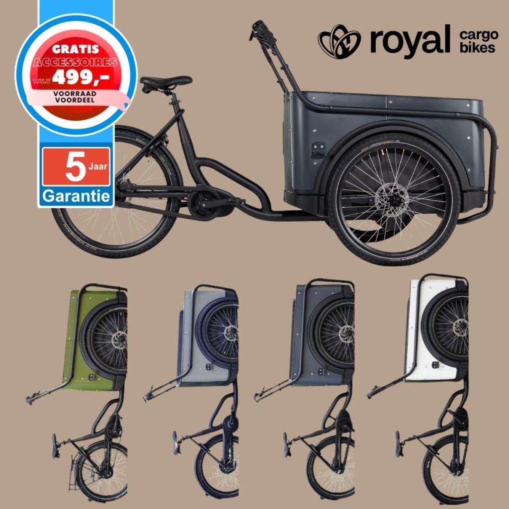 Royal Cargo Bike elektrische bakfiets Nederlandse bakfietsen, Fietsen en Brommers, Fietsen | Bakfietsen, Overige merken, 4 kinderen of meer