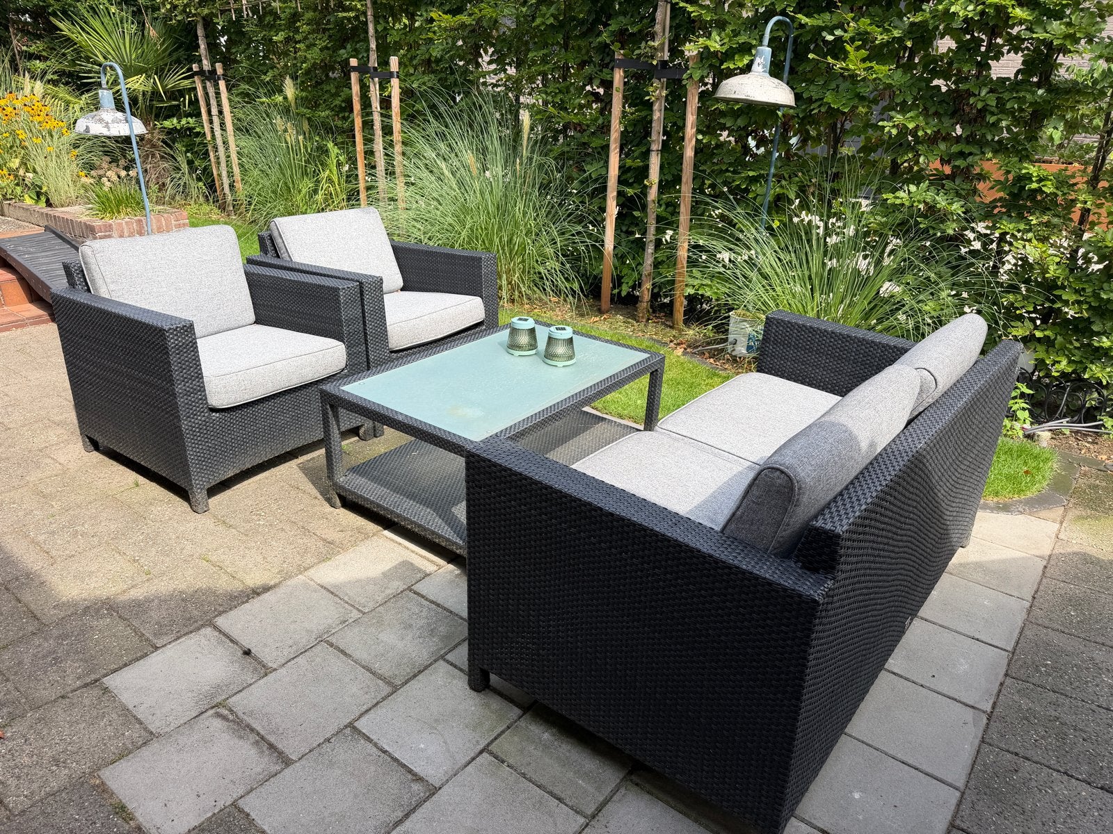 4 Seasons Outdoor loungeset met salontafel, Ophalen, 4 zitplaatsen, Gebruikt, Loungeset