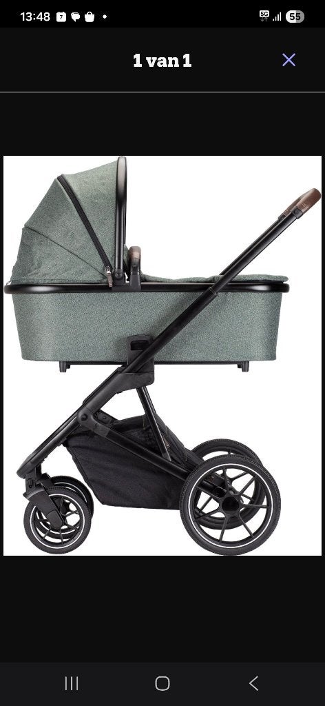 Kinderwagen, Gebruikt, Combiwagen, Verstelbare duwstang, Ophalen