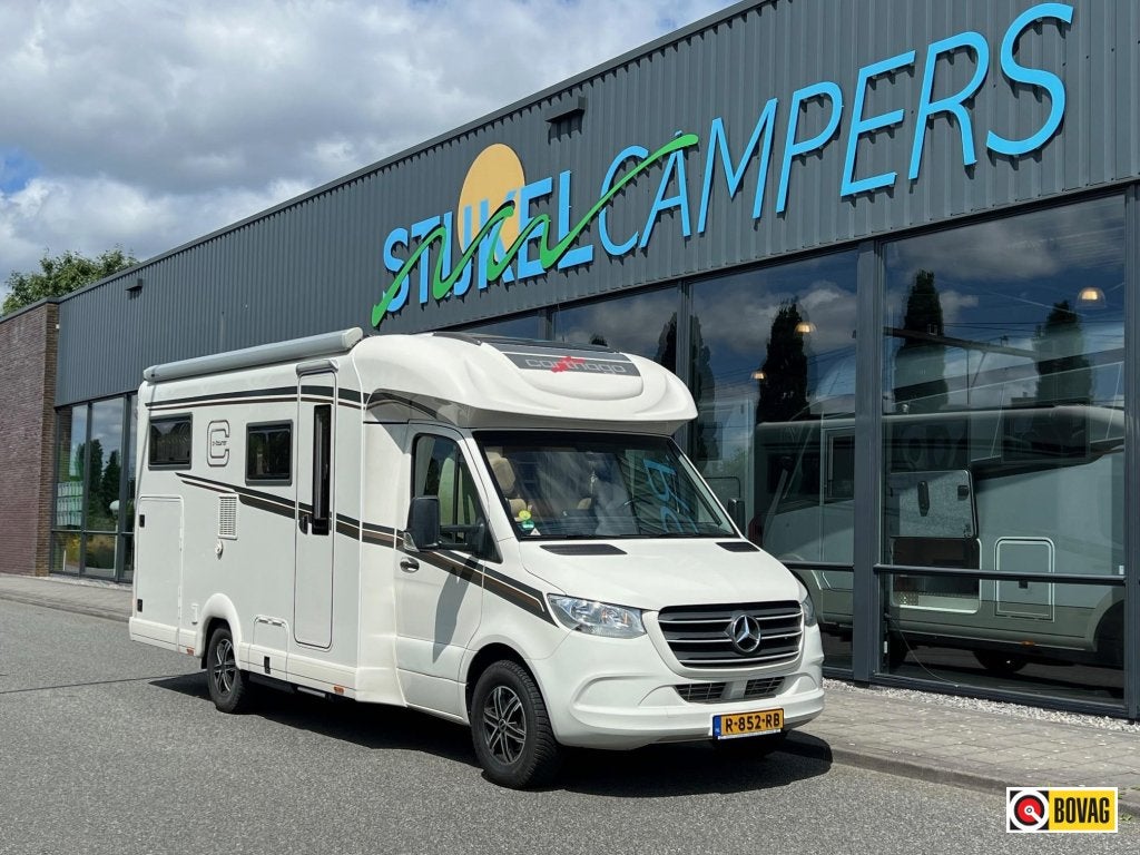 Carthago C-tourer T 143 LE MERDCEDES/2 ZONNEPAN., Caravans en Kamperen, Campers, Tot en met 2, Bedrijf, Carthago, 7 tot 8 meter