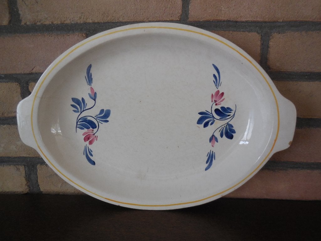 Mooie oude vleesschaal, Ophalen, Gebruikt, Overige merken, Schaal of Schalen