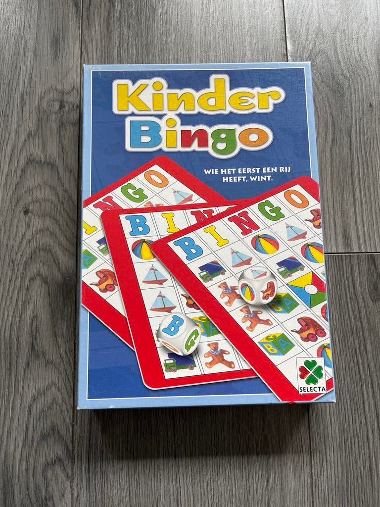 Kinder Bingo - Leuk familiespel van Selecta, Drie of vier spelers, Ophalen, Gebruikt