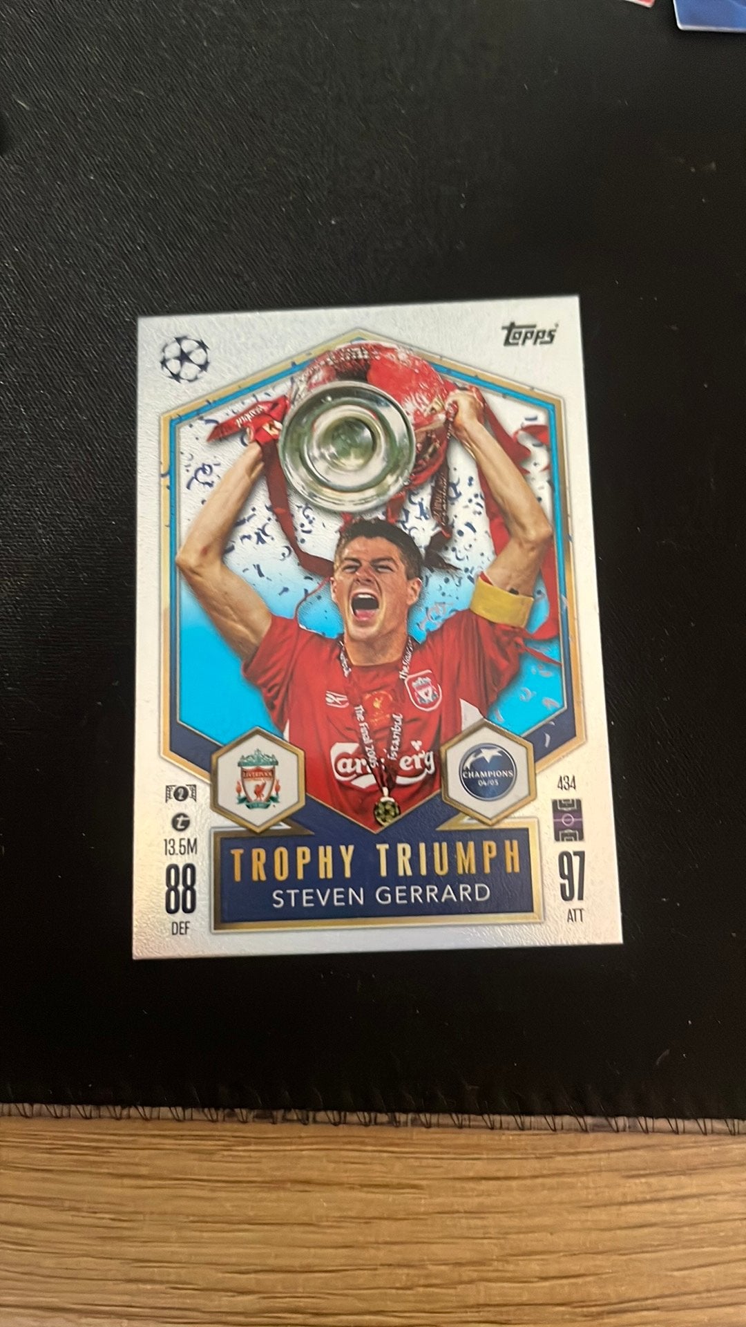 Trophy truimph voetbalkaart, Ophalen of Verzenden, Zo goed als nieuw, Buitenlandse clubs, Poster, Plaatje of Sticker