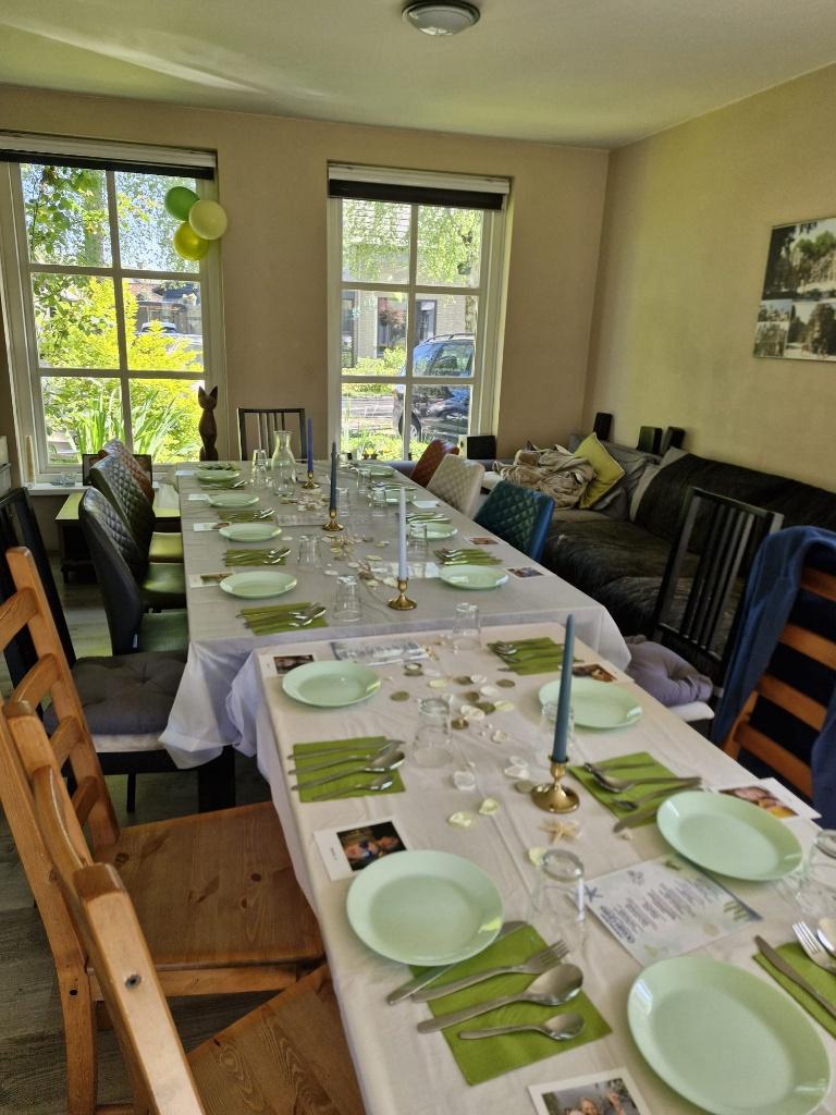 Service 21 diner groen, Ophalen, Overige stijlen, Compleet servies, Glas