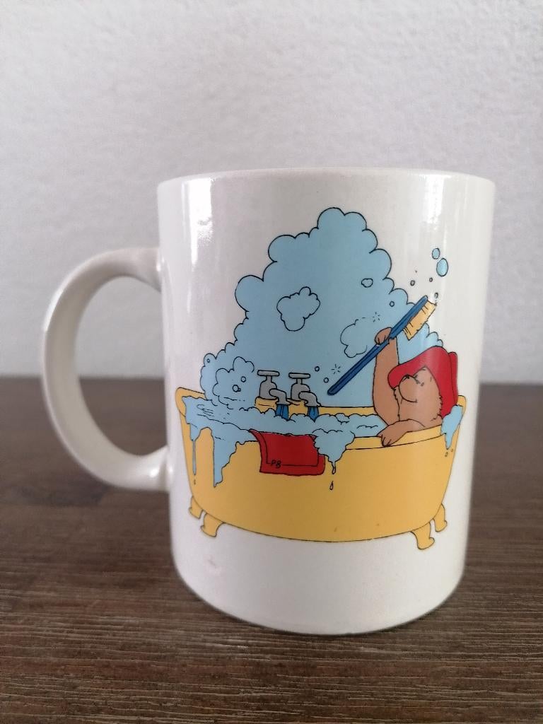 Mok beertje Paddington in bad. Douwe Egberts 2009., Verzamelen, Ophalen of Verzenden, Overige figuren, Zo goed als nieuw, Gebruiksvoorwerp
