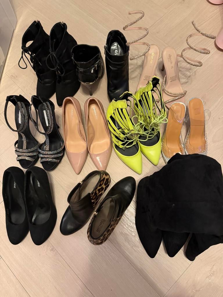 Partij prachtige hakken dames als Nieuw!, Ophalen of Verzenden, Zo goed als nieuw, Beige, Pumps