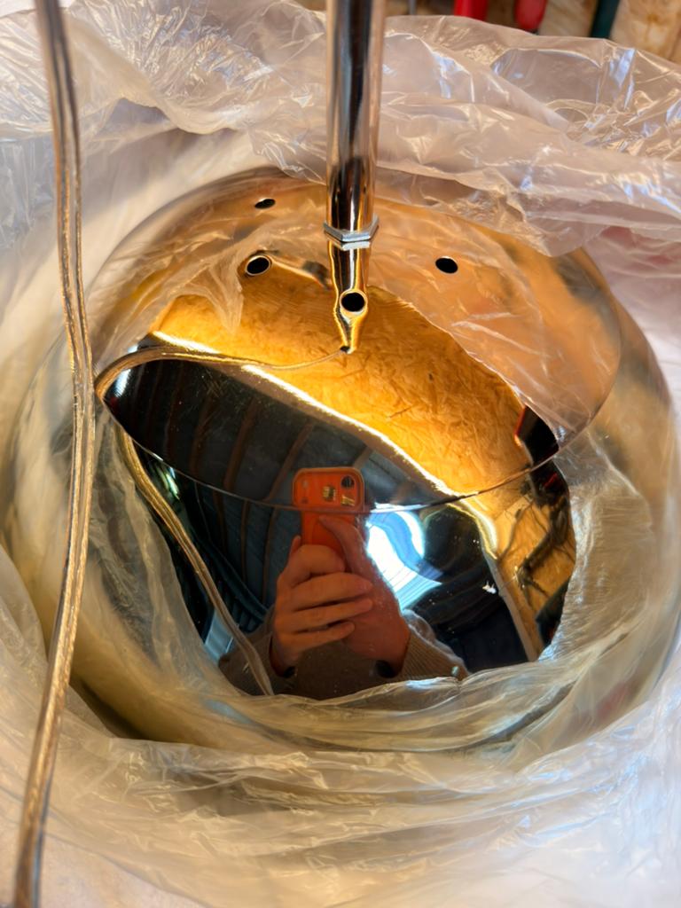 3x Tom Dixon Melt-replica (goud), Ophalen of Verzenden, Nieuw, Glas, Minder dan 50 cm