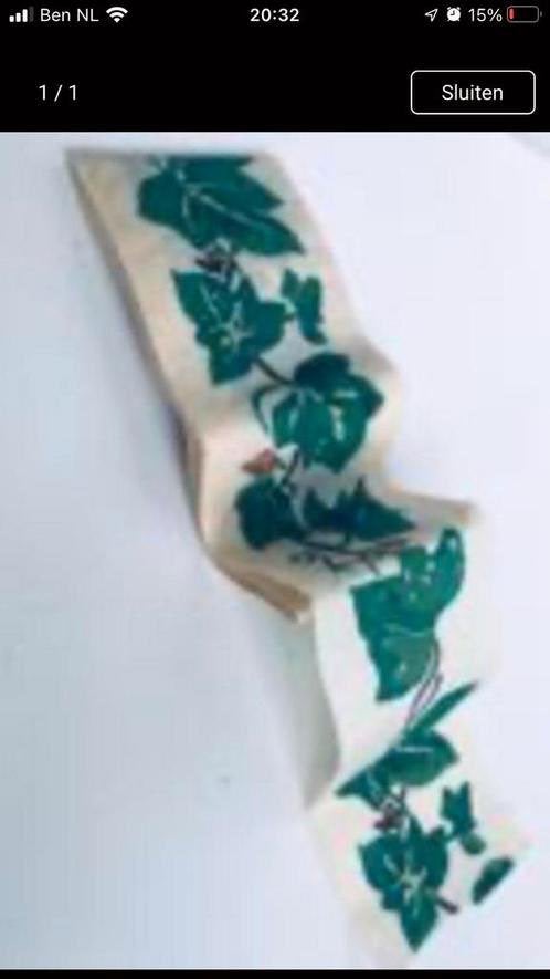 5 m oud opstrijkband Klimop /Hedera, Nieuw, Papier of Karton, Natuur en Bloemen, Ophalen of Verzenden