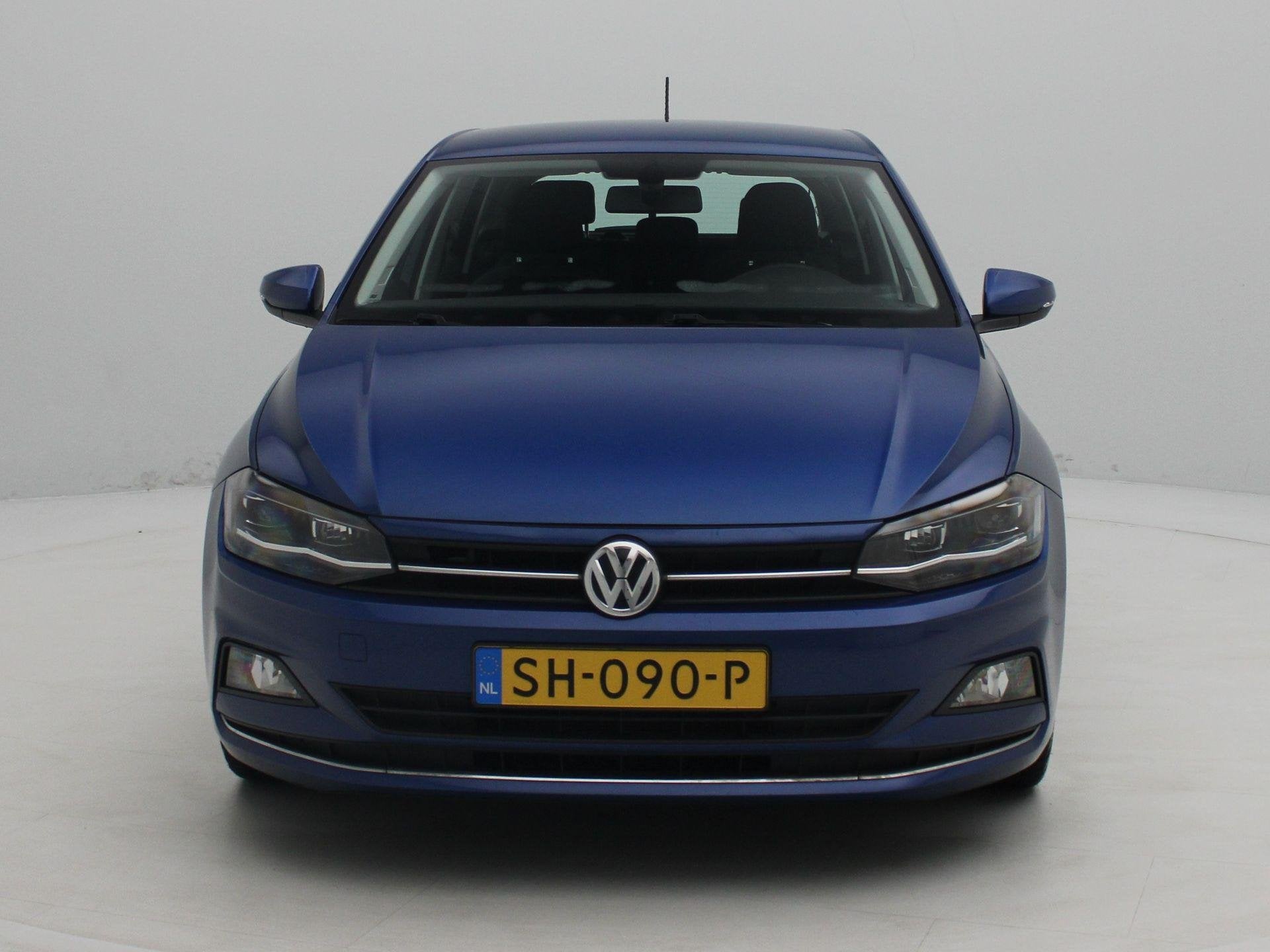 Volkswagen Polo 1.0 TSI Highline | Stoelverwarming | Adaptie, Stof, Gebruikt, 95 pk, Blauw