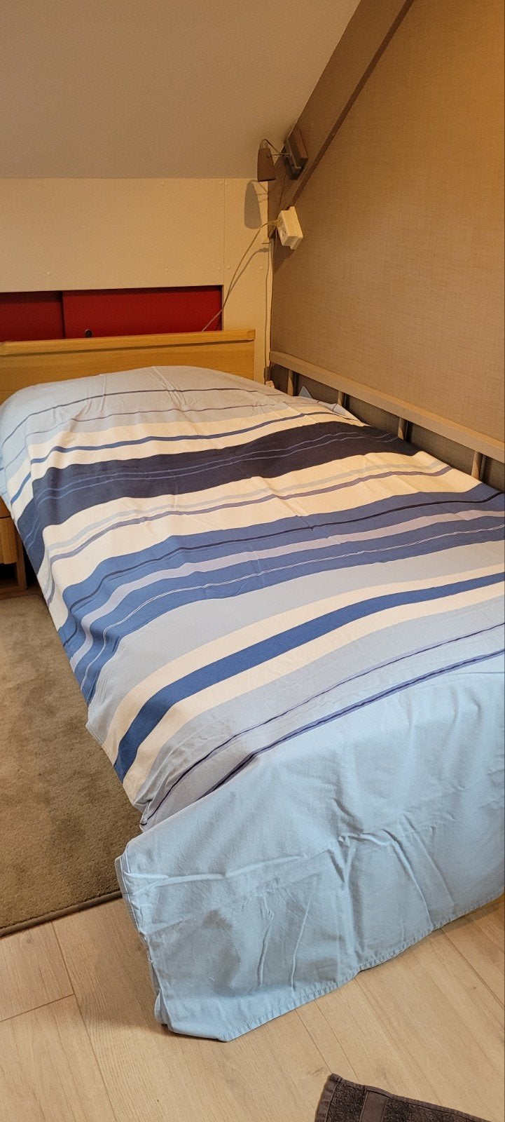 Cinderella  1 pers dekbedovertrek, blauw/wit,, Huis en Inrichting, Slaapkamer | Beddengoed, Gebruikt, Eenpersoons, Blauw, Dekbedovertrek