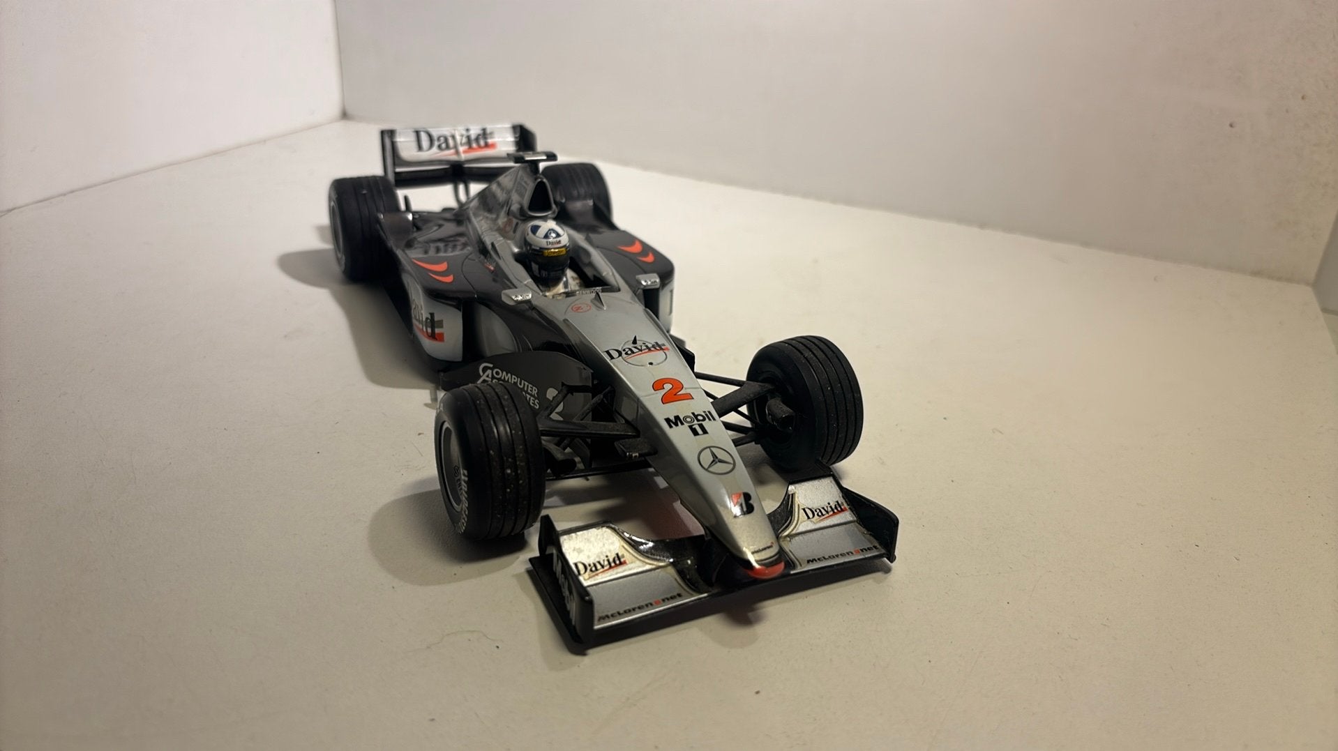 F1 McLaren Mercedes mp4/14 coulthard 1999 minichamps 1.18, Ophalen of Verzenden, A, A, A