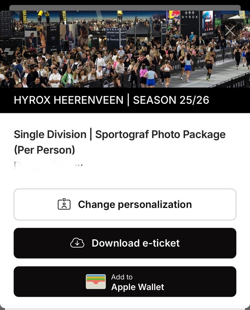 HYROX Heerenveen Men Open Thursday incl Photo Package, Tickets en Kaartjes, Evenementen en Festivals, Eén persoon