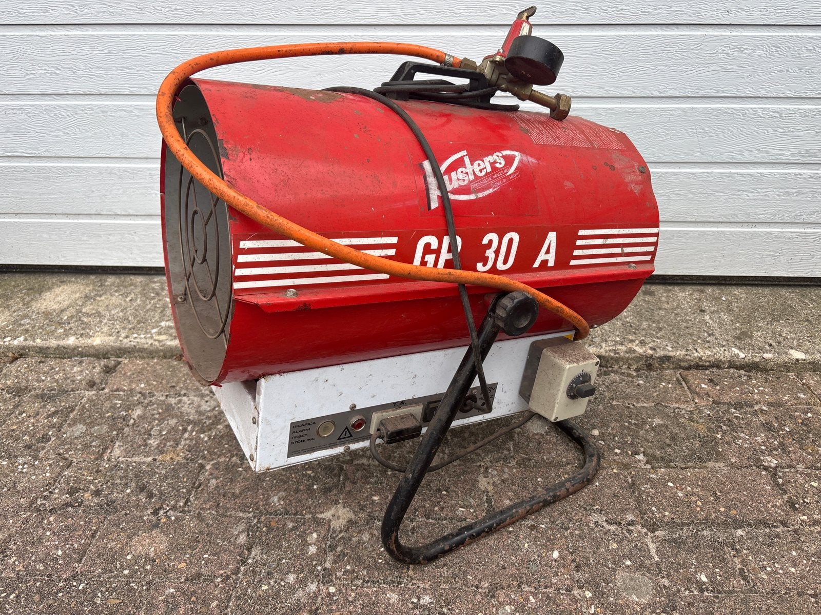 Kusters GP 30 A Gasheater / Bouwkachel, Ophalen, 30 tot 80 cm, Gebruikt, Kachel