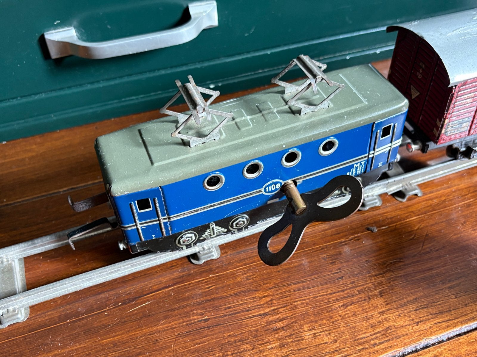 Uitgebreide Blikken Treinset met NS Locomotief en Accessoire, Ophalen of Verzenden, Gebruikt, Treinset, Overige merken
