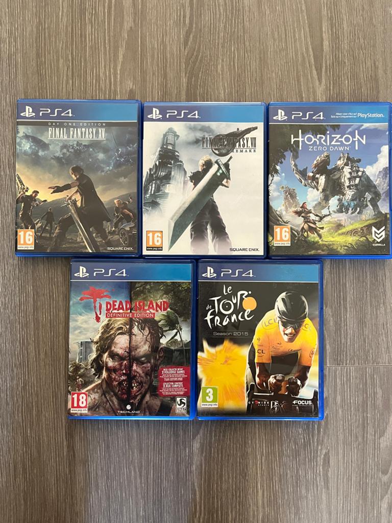PS4 Spellen Bundel: Final Fantasy, Horizon, Dead Island, Tou, Spelcomputers en Games, Games | Sony PlayStation 4, Gebruikt, 1 speler