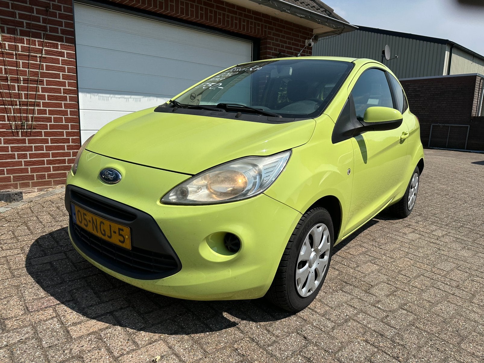Keurige Ford Ka 1.2 Cool + Sound AIRCO 51KW 08-2010 Groen, Auto's, Ford, Voorwielaandrijving, Stof, 4 cilinders, 4 stoelen