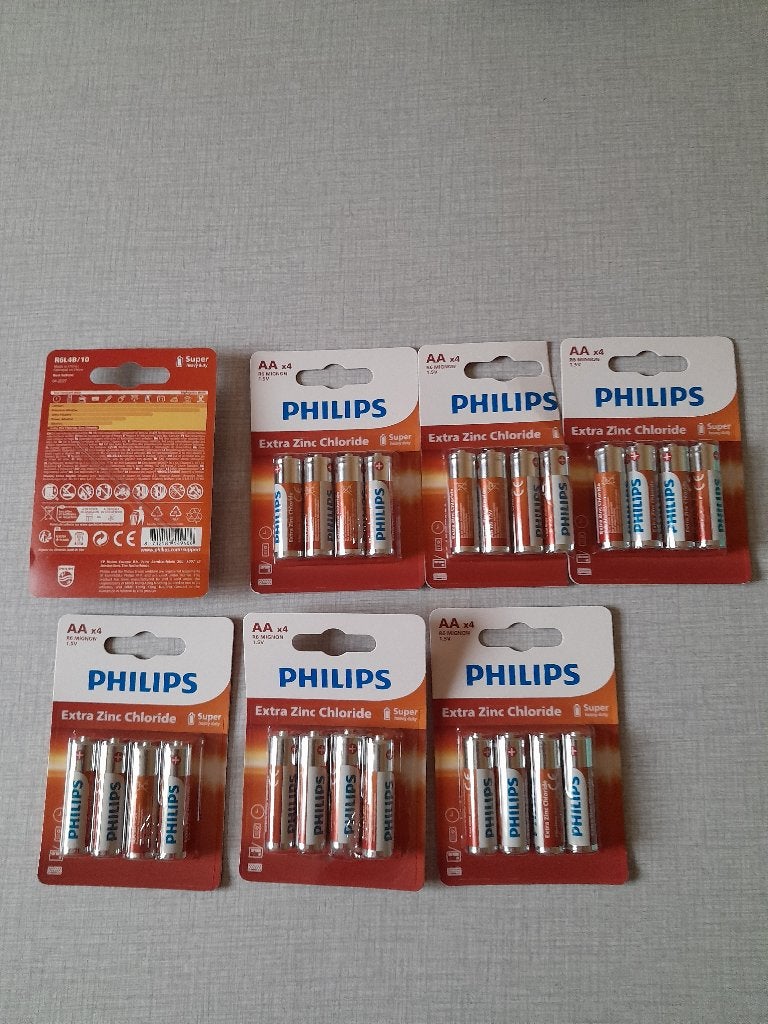 batterijen AA philips , 28 stuks 10,00 , per pakje 2,00, Ophalen of Verzenden, Nieuw