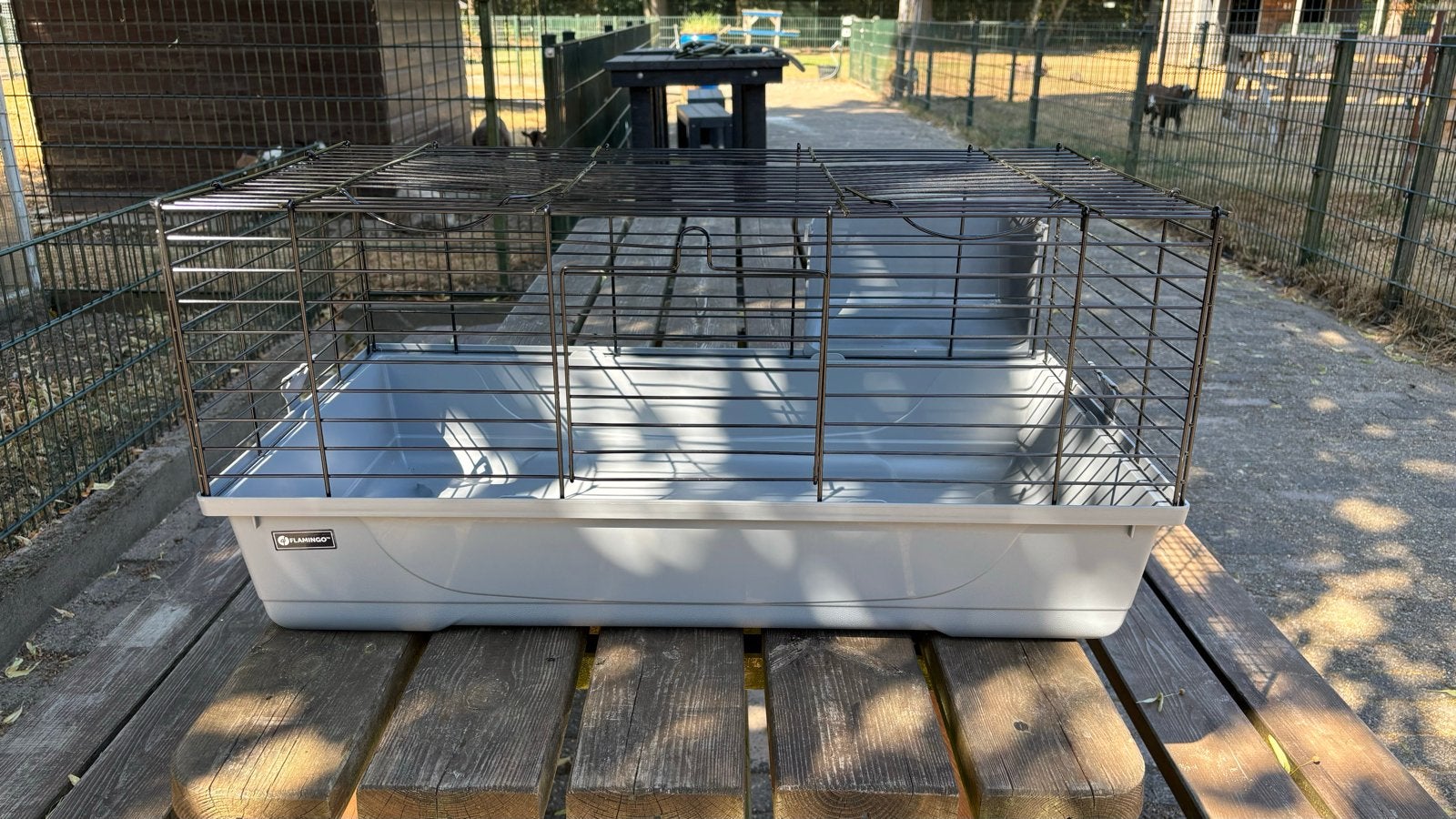 Binnenkooi voor cavia of konijn, Dieren en Toebehoren, Kooi, Minder dan 75 cm, Zo goed als nieuw, Cavia
