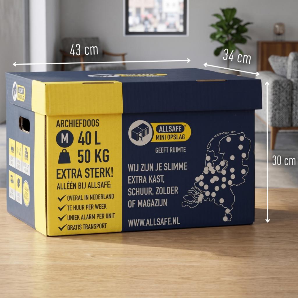 Stevige verhuisdozen van Allsafe, Doe-het-zelf en Verbouw, Kratten en Dozen, Ophalen, 40 tot 60 cm, Opvouwbaar, 50 tot 75 cm