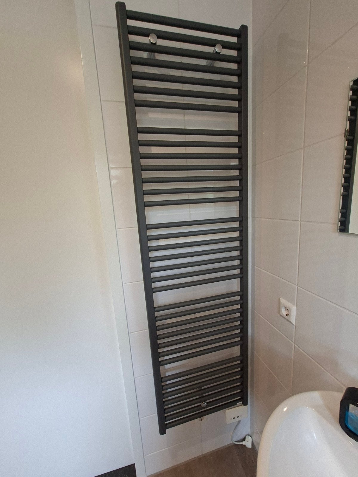 Vasco Iris elektrische radiator 500x1795 antraciet, Ophalen, Gebruikt, Radiator, Minder dan 60 cm