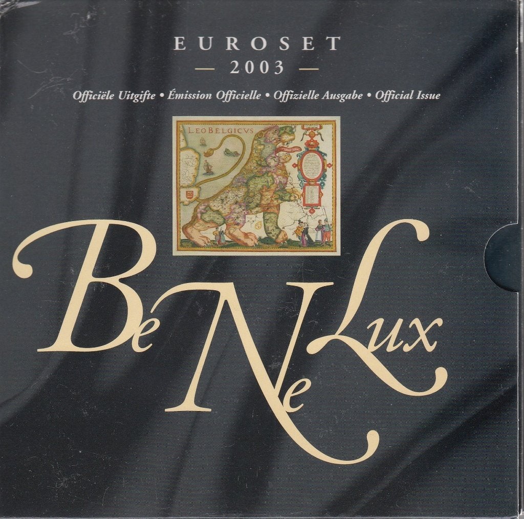 BeNeLux set 2003 met 1 cent-2 euro België/Nederl./Luxemburg, Ophalen of Verzenden, Overige landen, Overige waardes, Setje
