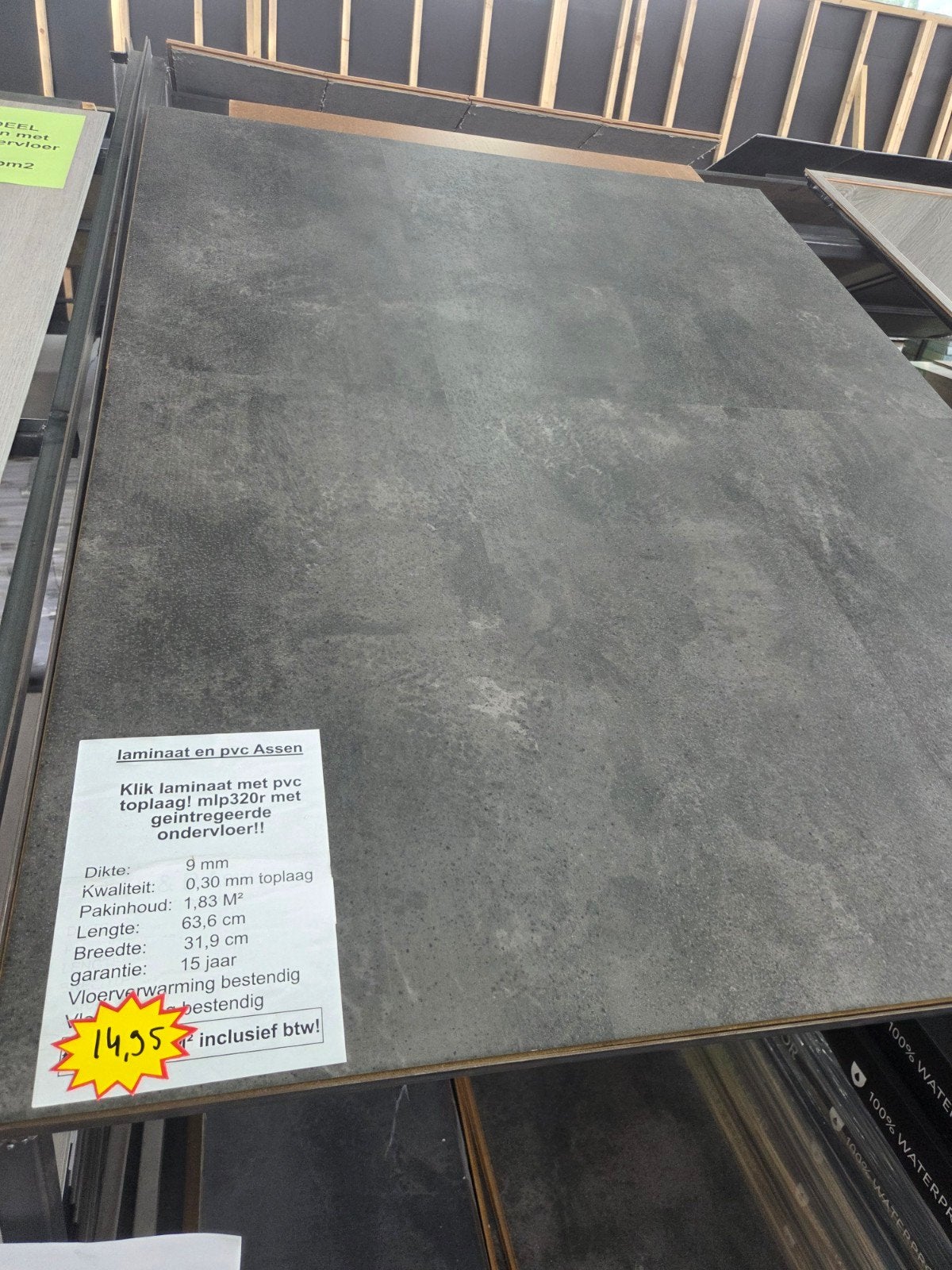 click laminaat met pvc Toplaag mlp320R