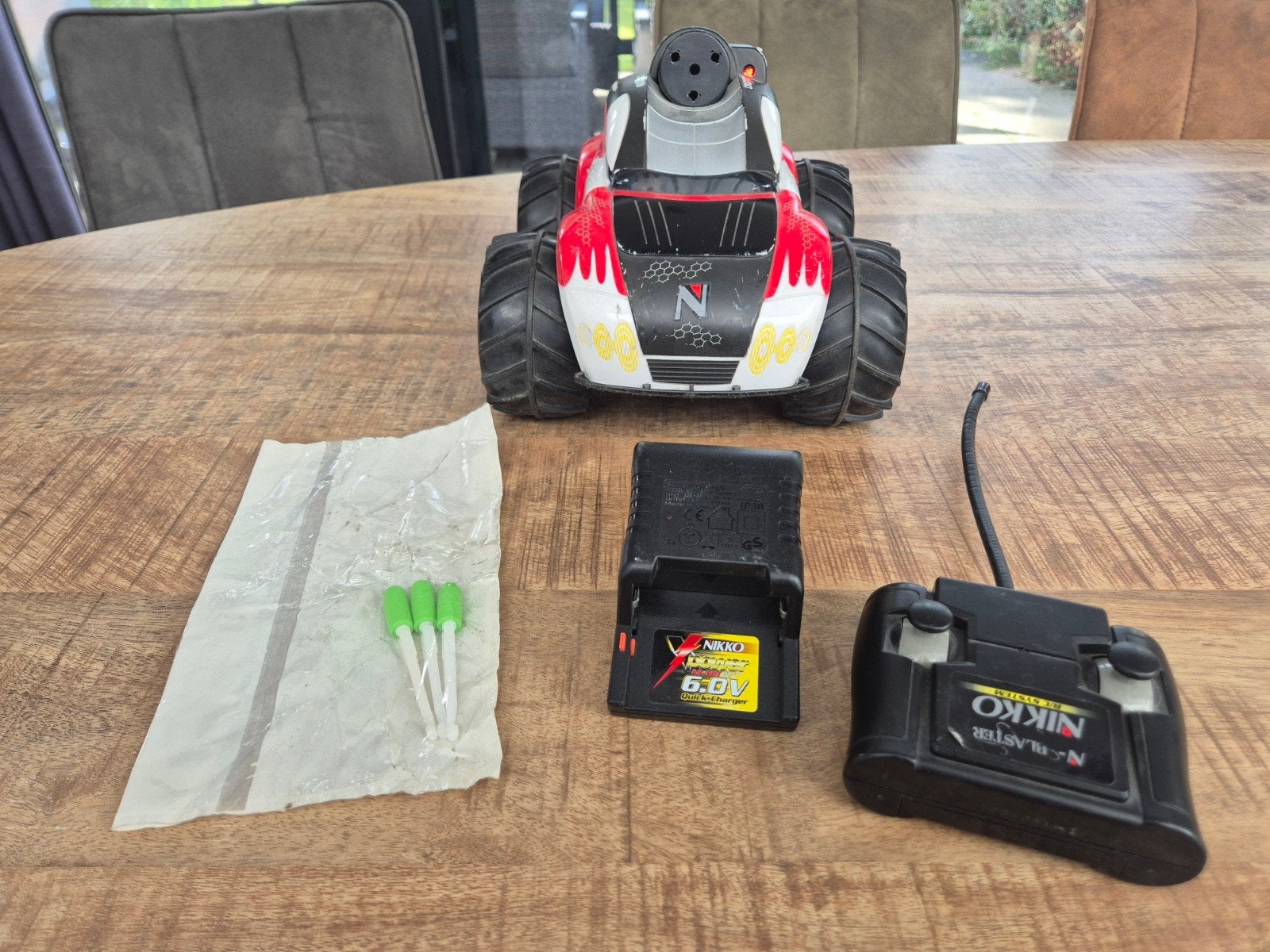 Nikko N-Blaster RC Auto met Raketwerper, Gebruikt, Auto offroad, RTR (Ready to Run), Overige schalen