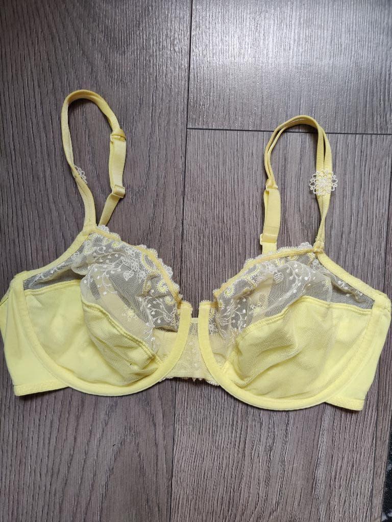 simone perele nieuwe gele bh maat 80 D twv 95 euro, Ophalen of Verzenden, Geel, BH