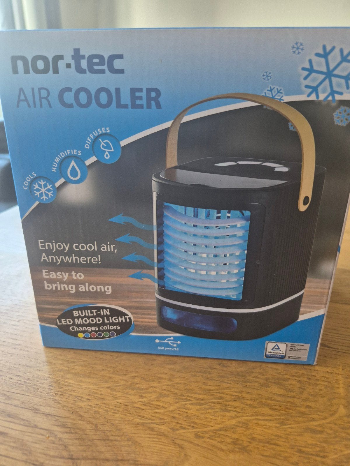Nor-Tec Air Cooler - Mobiele Airco met LED Mood Light, Minder dan 60 m³, 3 snelheden of meer, Ophalen of Verzenden, Zo goed als nieuw