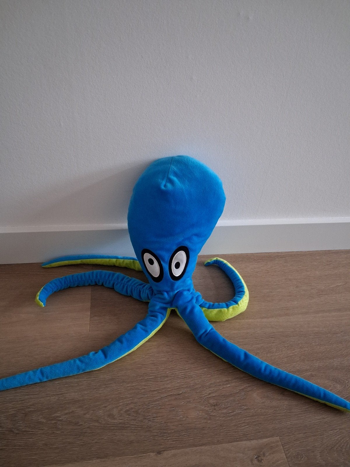 Knuffel Ikea octopus blauw 60 cm L1317, Kinderen en Baby's, Speelgoed | Knuffels en Pluche, Ophalen of Verzenden, Zo goed als nieuw