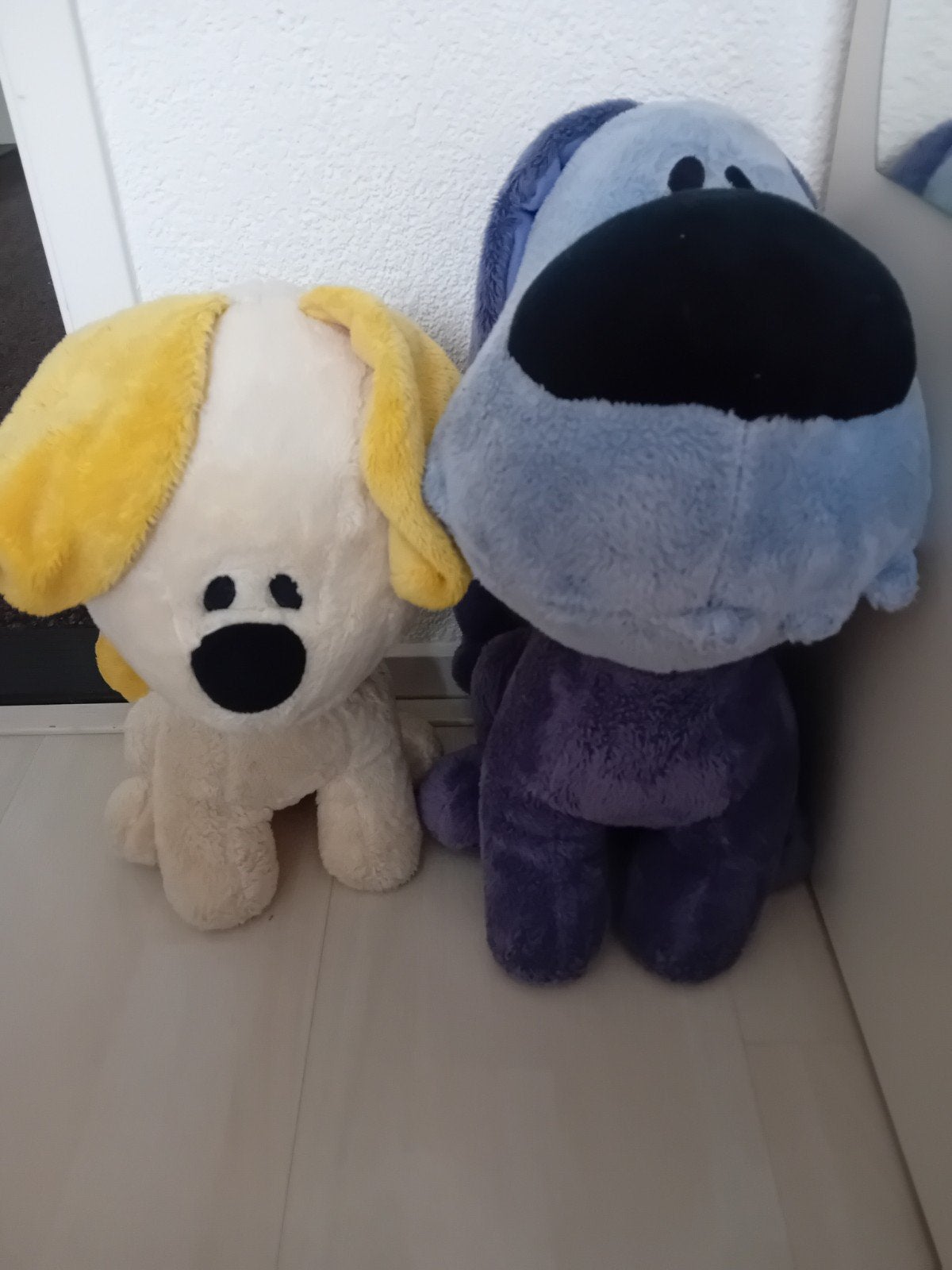 Grote Woezel en Pip knuffels - 40 cm en 30 cm, Ophalen, Overige merken, Overige karakters, Hond