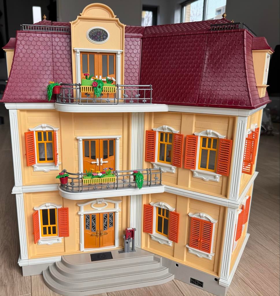 Playmobil 5302 Groot Woonhuis met 3 verdiepingen, Kinderen en Baby's, Speelgoed | Playmobil, Ophalen, Gebruikt, Complete set
