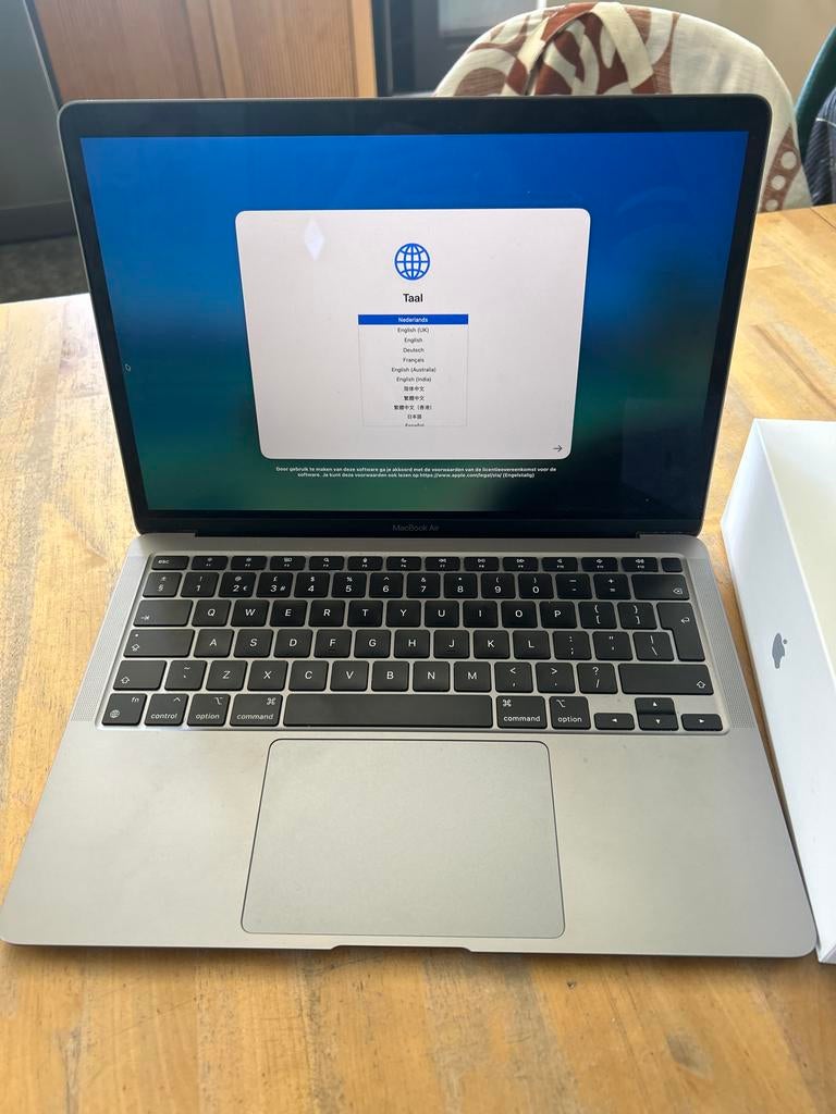 Apple Macbook Air (M1, 2020), Computers en Software, Apple Macbooks, 256 GB, Qwerty, 8 GB, 13 inch