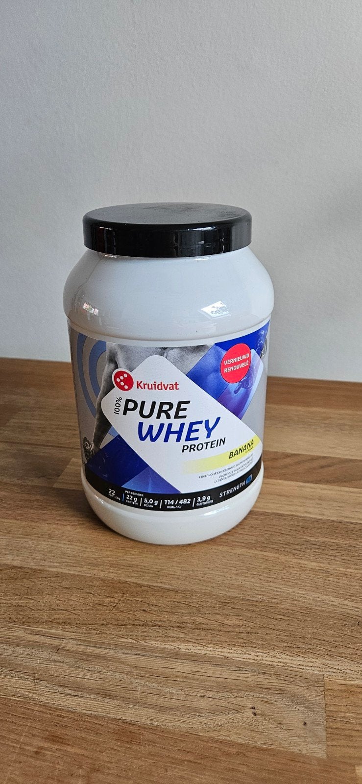 Kruidvat Pure Whey Protein Banaan - Ongeopend, Ophalen of Verzenden, Nieuw, Poeder of Drank