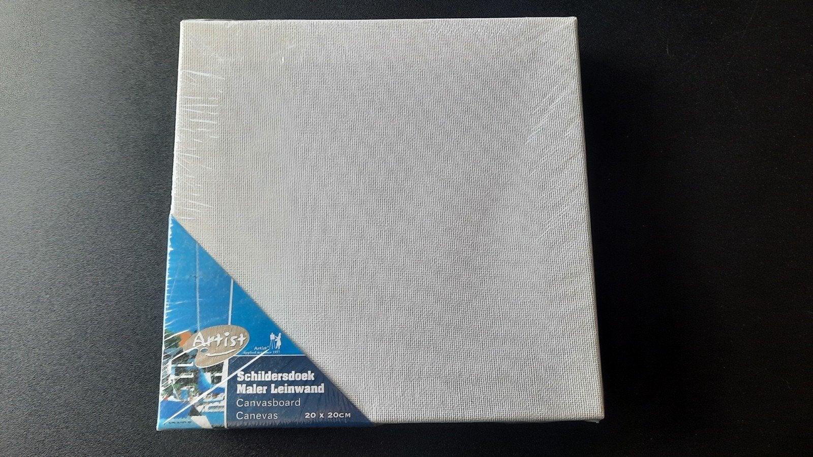 2x Canvas schildersdoek 20x20 cm - Nieuw in plastic, Hobby en Vrije tijd, Schilderen, Ophalen of Verzenden, Nieuw, Doek
