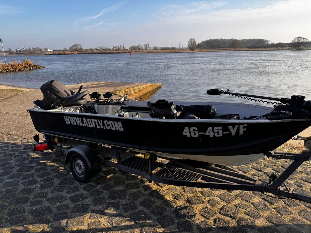 Sylvan visboot helemaal compleet, Ophalen, Gebruikt, Aluminium, 30 tot 50 pk
