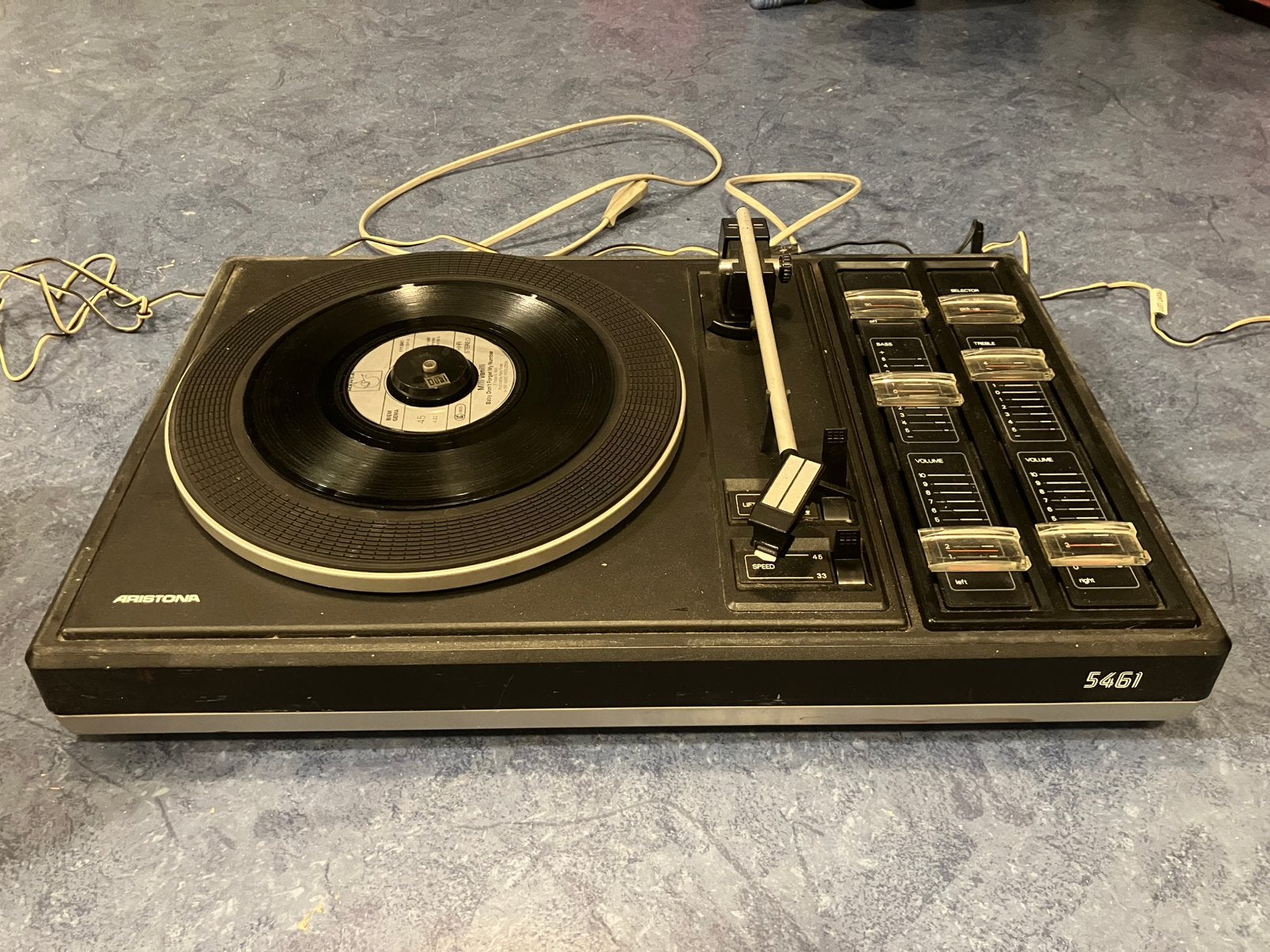 Aristona platenspeler met speakers, Ophalen, Gebruikt, Platenspeler, Overige merken