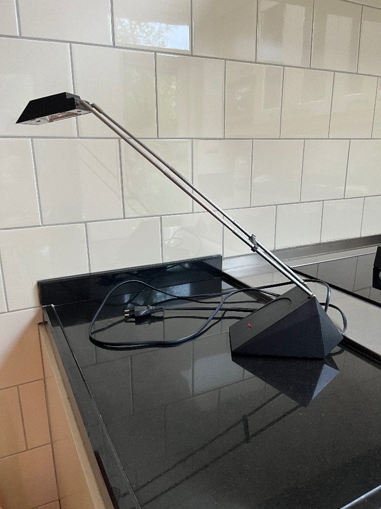 Ikea B9009 telescopische bureaulamp uit de jaren 80, Gebruikt, 43 cm, Overige fittingen, Ophalen of Verzenden