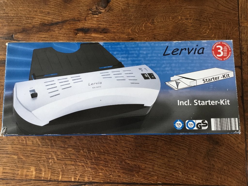 Lamineerapparaat Lervia + lamineerfolieset, Ophalen of Verzenden, Gebruikt