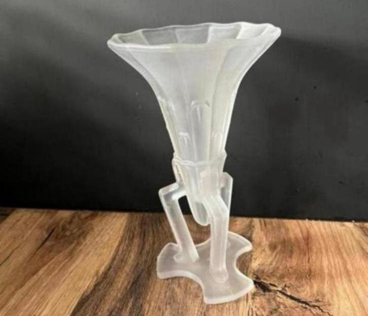 Antieke boheemse art deco “ Rocket” vaas, Ophalen of Verzenden