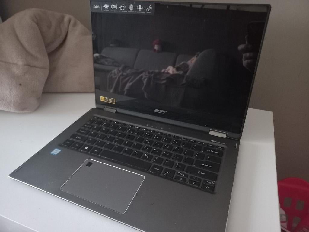 Acer Spin 5 i5 8th Gen  - Touchscreen heeft een scheur, Computers en Software, Windows Laptops, Gebruikt, 8 GB, Met touchscreen