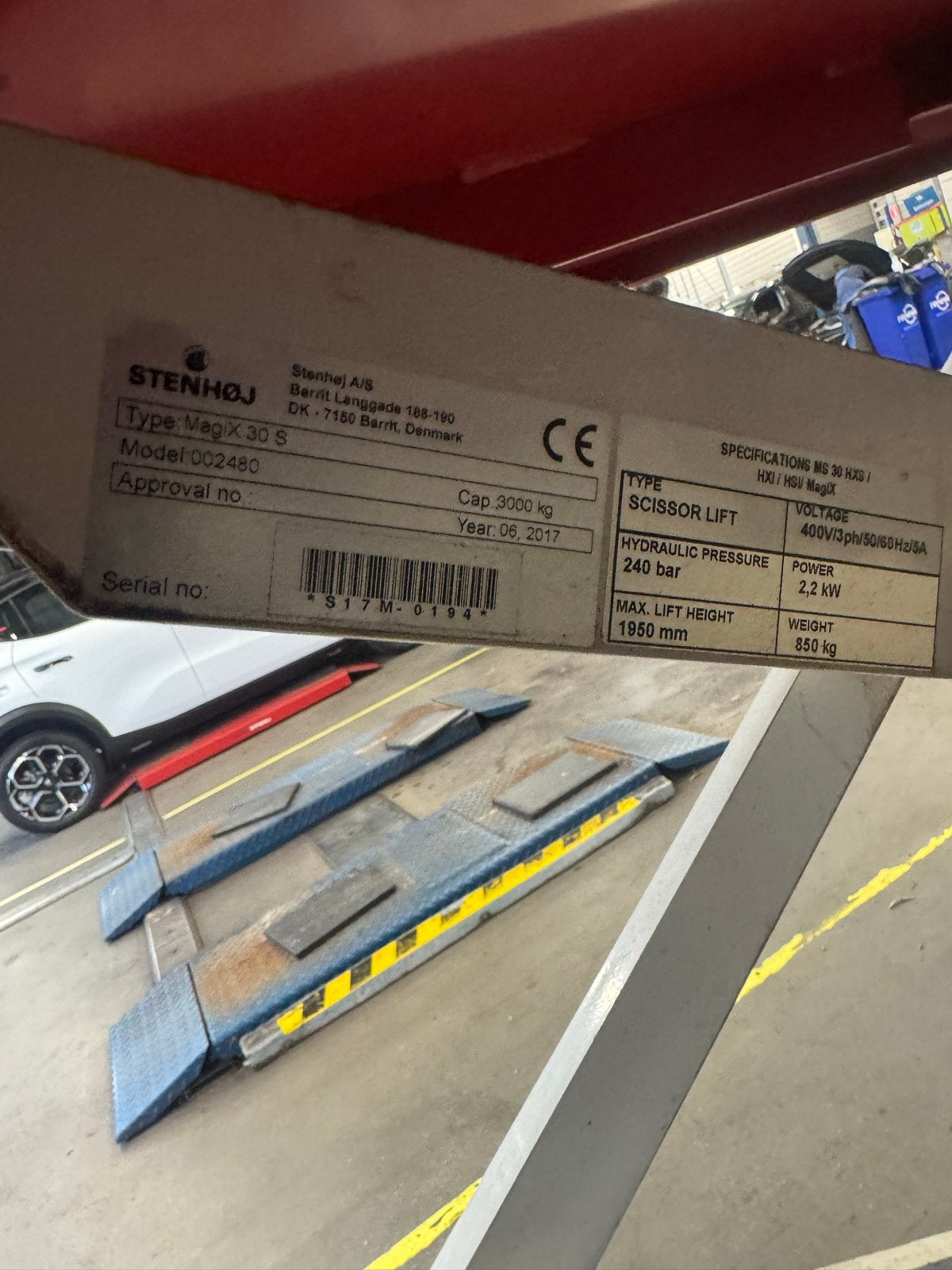 Autop Stenhøj Mag X 30 S Schaarhefbrug - 3000 kg, Ophalen, Autop Stenhoi, Info@stenhoi.dk, Denemarken