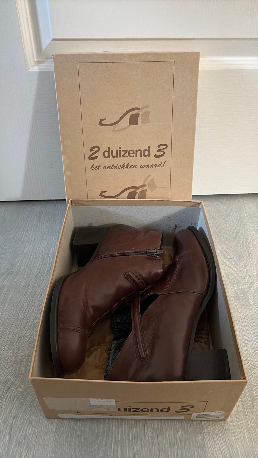 2 duizend 3 laarsjes maat 43, Ophalen, Zo goed als nieuw, Bruin, Boots