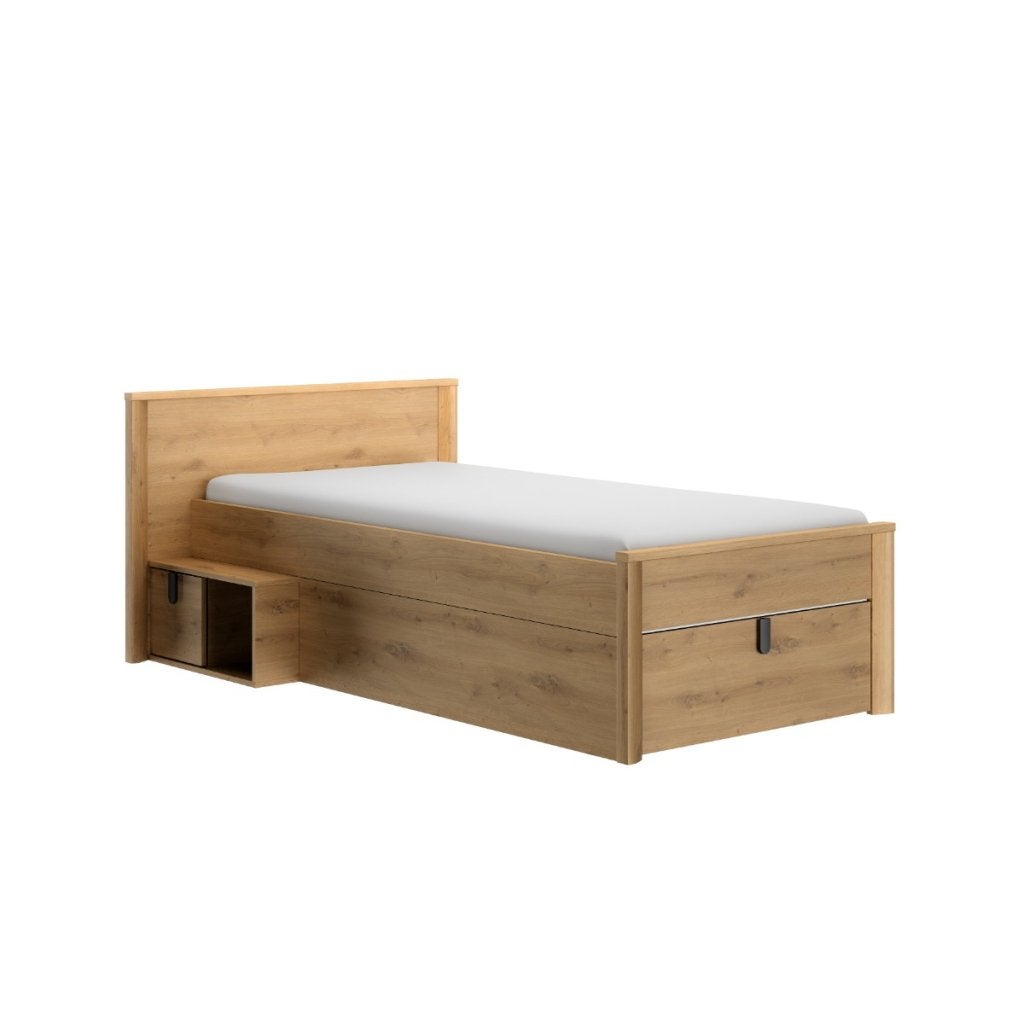 Lugano kajuitbed - 90x200 - Eiken, Niet ingevuld, Niet ingevuld, Niet ingevuld