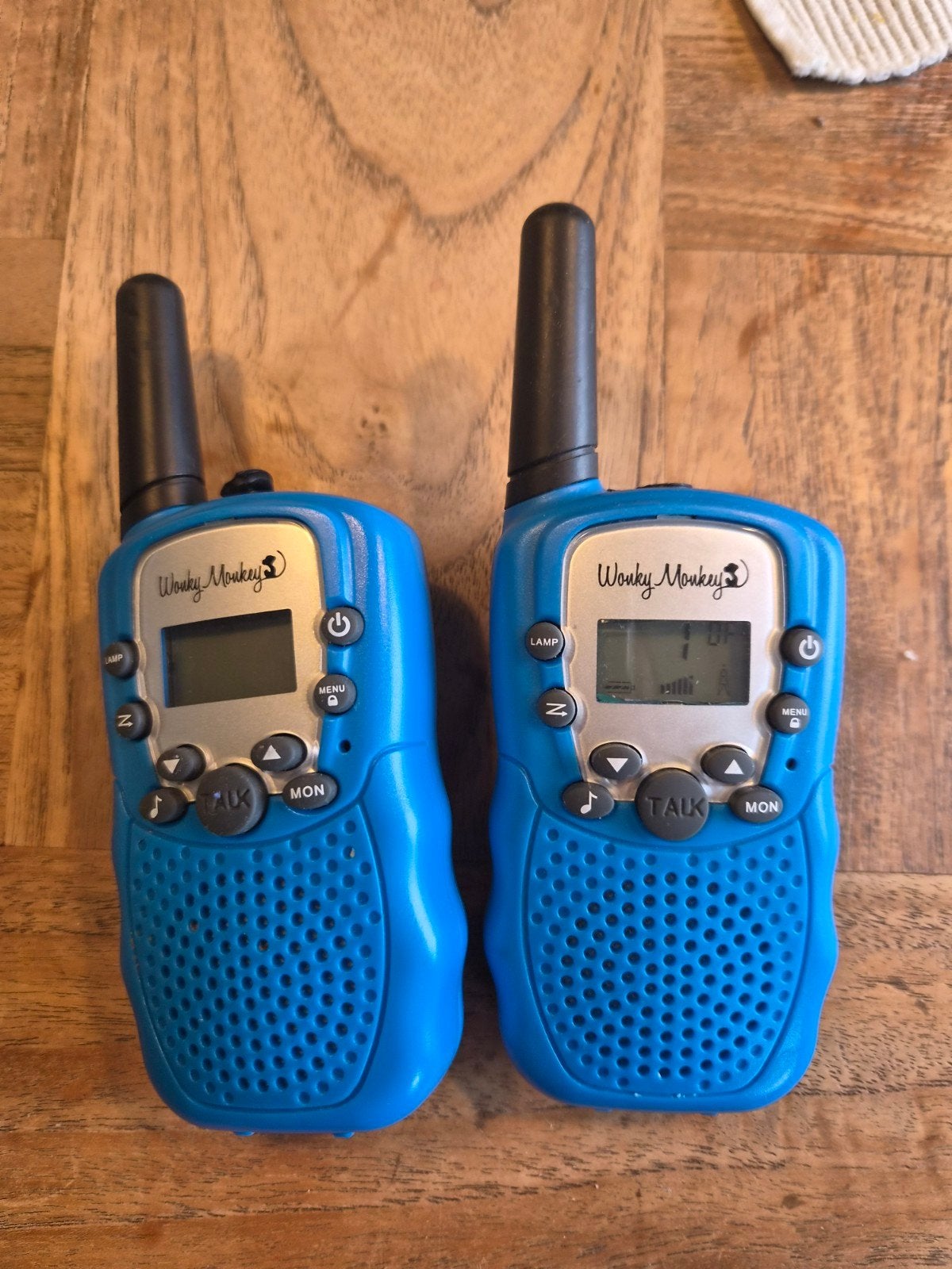 Wonky Monkey Walkie Talkies - Werkend, Ophalen of Verzenden, Gebruikt, Minder dan 2 km, Portofoon of Walkie-talkie