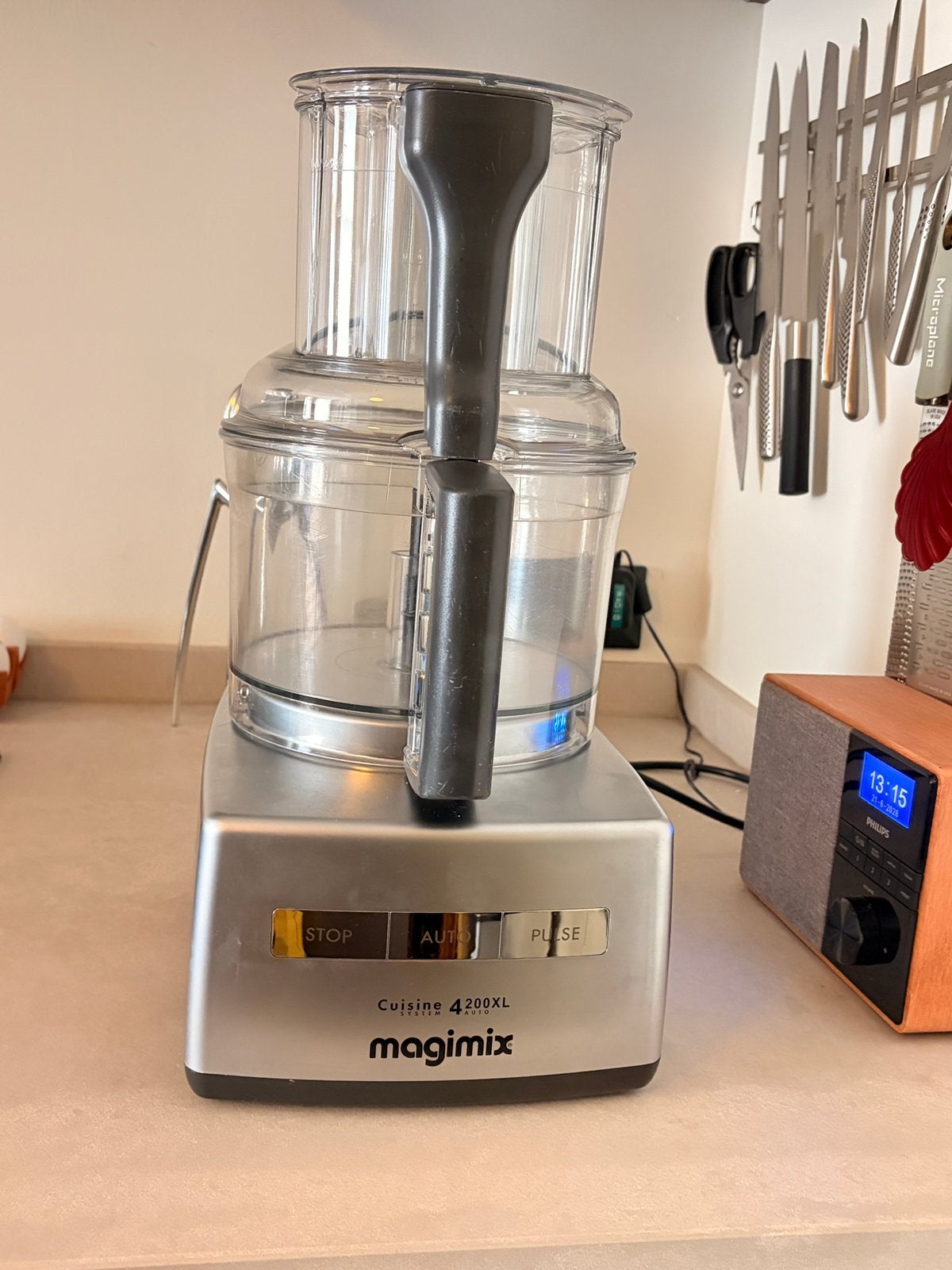 Magimix Cuisine System 4200XL Auto + Extra Press/juicer, Ophalen, 3 snelheden of meer, Zo goed als nieuw, 2 tot 3 liter