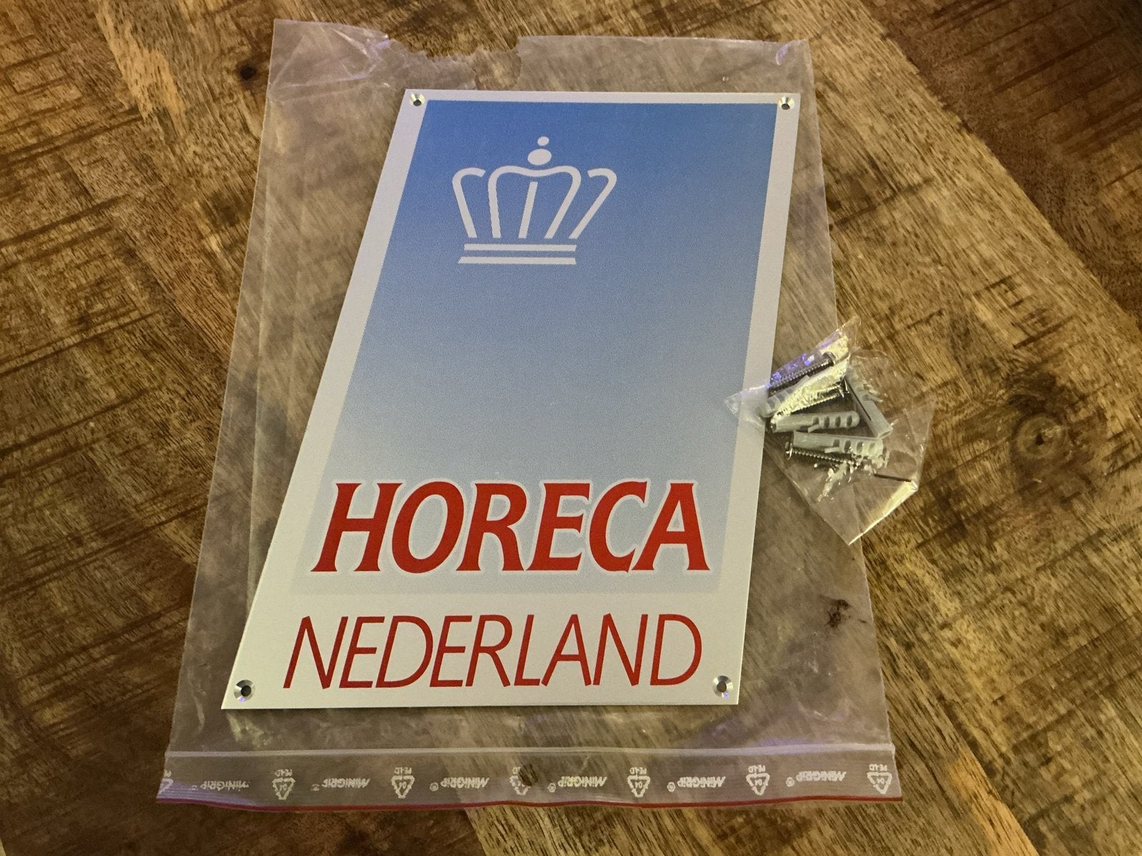 Wandbord Koninklijke Horeca Nederland, Ophalen of Verzenden