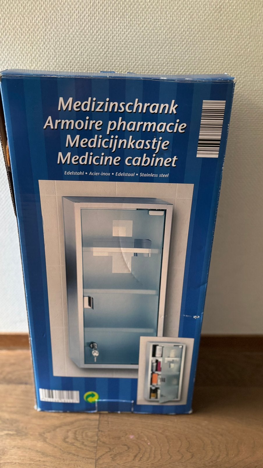 Medicijnkastje RVS – nieuw in doos, Ophalen, Nieuw