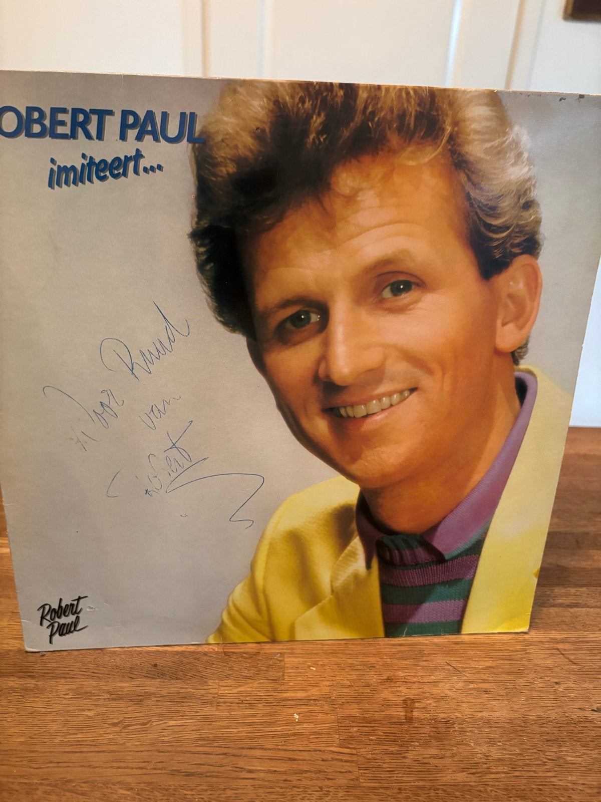 Robert Paul imiteert... gesigneerde LP, Cd's en Dvd's, LP, Gebruikt, Pop, Gesigneerd